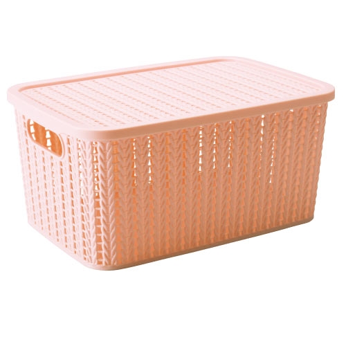 - HOME ORGANIZACION TRAMA CAJA 14 LT 237 SALMON