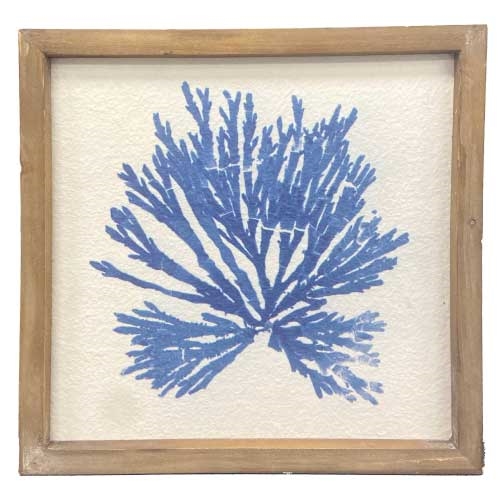 - HOME DEC CUADRO 35x35 CORALES AZUL