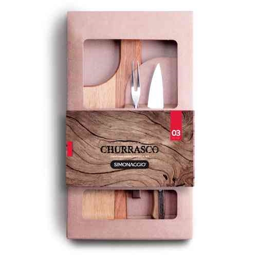 - SET MADERA CHURRASCO PINC/CUCH/TABL CH550/3 HOME BAZAR