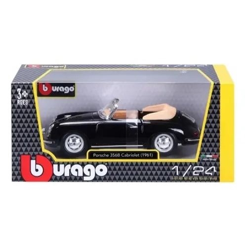 BBURAGO - JUGUETE BBURAGO AUTO 1:24 PORSCHE CAB 22078 - NEGRO