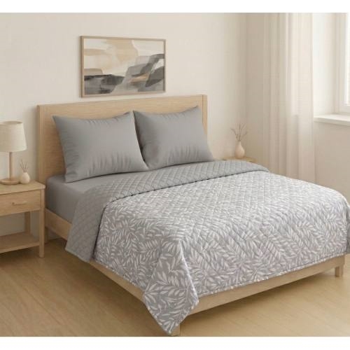 COLCHA RICHMOND MIC E 220x240 315-1 HOJA GRI - GRIS