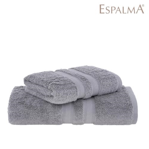 ESPALMA - Juego de toallas Espalma Egipcio Gris