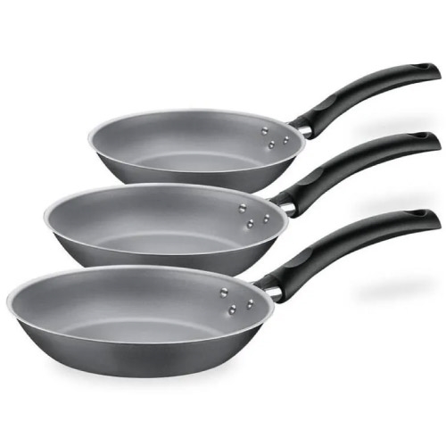 - Sartenes 3Pz. 18/20/24cm Turim Negro Tramontina 20298/671