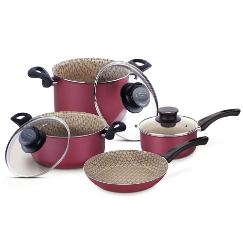 - Batería De Cocina 7Pz. Paris Rojo Tramontina 20599/789