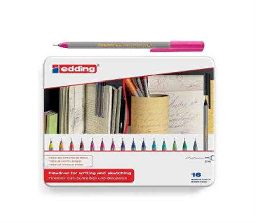 Edding - Estuche de microfibras edding x 16 colores