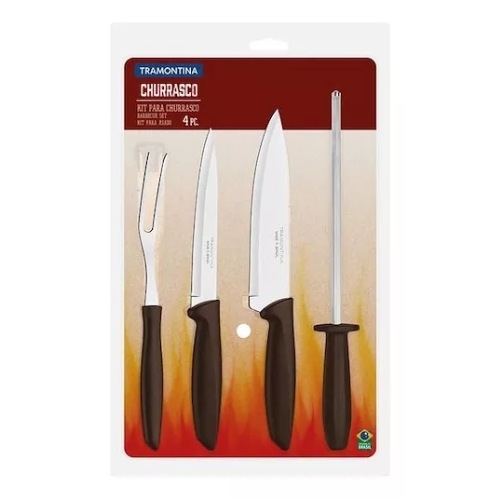TRAMONTINA - KIT PARA ASADO 4 PIEZAS PLENUS